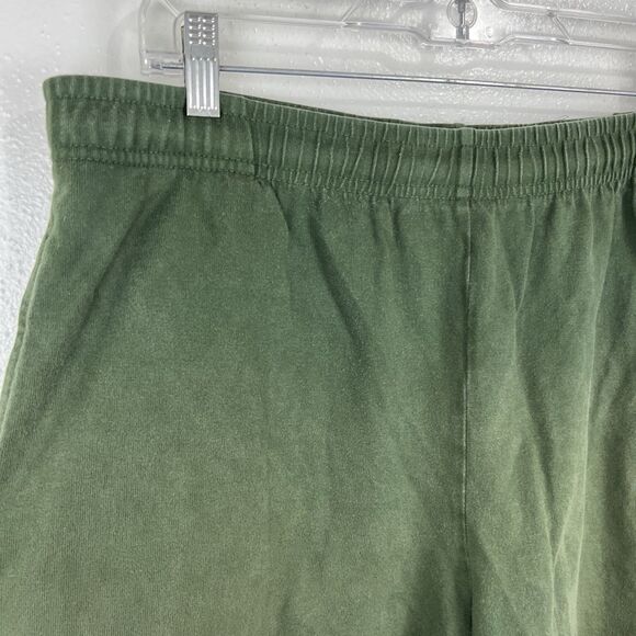 Lands' End Shorts Men Large 36-38 Green Pull On Drawstring Casual Lounge Bottoms - Picture 9 of 14